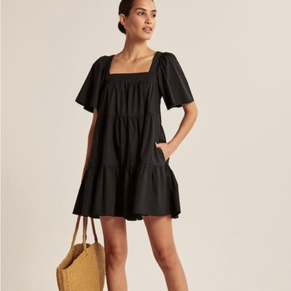 Abrecrombie Angel Sleeve Trapeze Mini Dress - Picture 1 of 6